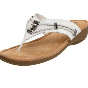 Minnetonka white thong sandal